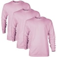 thumbnail image 1 of Gildan Mens Ultra Cotton Long Sleeve T-Shirt

, S, Light Pink (Pack of 3) 3 Light Pink, 1 of 1