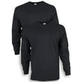 thumbnail image 1 of Gildan Mens Ultra Cotton Long Sleeve T-Shirt , XL, Black (Pack of 2) 2 Black, 1 of 5