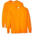 thumbnail image 1 of Gildan Mens Ultra Cotton Long Sleeve T-Shirt

, XL, Safety Orange (Pack of 2) 2 Safety Orange, 1 of 1