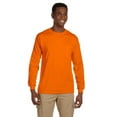 thumbnail image 1 of Gildan Mens Ultra Cotton Long Sleeve T-Shirt with Pocket , 3XL, Safety Orange, 1 of 2