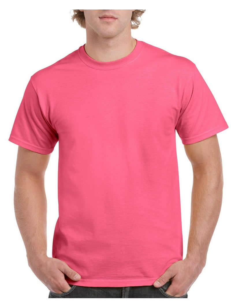 Gildan Mens Ultra Cotton T-Shirt, 2XL, Safety Pink - Walmart.com