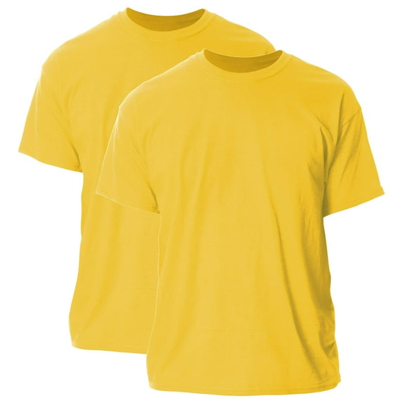 Gildan Mens Ultra Cotton T-Shirt, 3XL, Daisy (Pack of 2) 2 Daisy