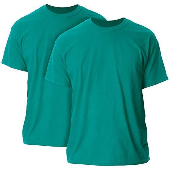 Gildan Mens Ultra Cotton T-Shirt, 3XL, Jade Dome (Pack of 2) 2 Jade Dome