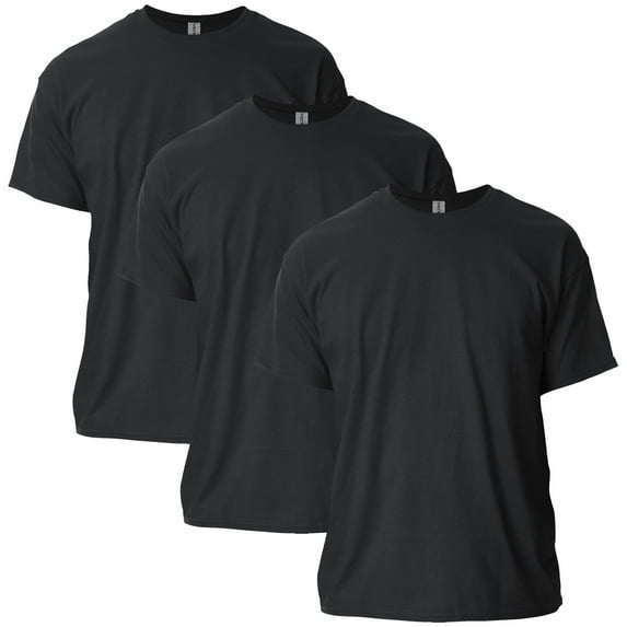 Gildan Mens Ultra Cotton T-Shirt, 5XL, Black (Pack of 3) 3 Black
