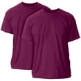 thumbnail image 1 of Gildan Mens Ultra Cotton T-Shirt, L, Maroon (Pack of 2) 2 Maroon, 1 of 1