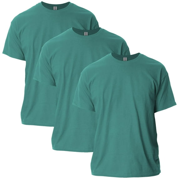 Gildan Mens Ultra Cotton T-Shirt, M, Jade Dome (Pack of 3) 3 Jade Dome