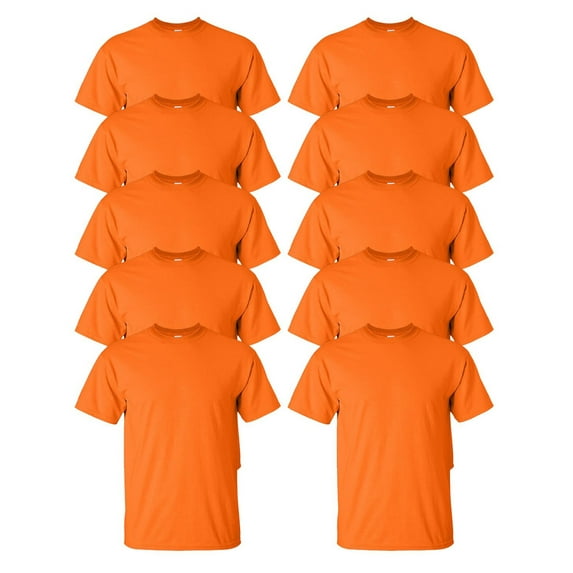 Gildan Mens Ultra Cotton T-Shirt, Pack of 10