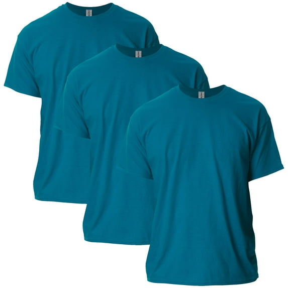 Gildan Mens Ultra Cotton T-Shirt, S, Galapagos Blue (Pack of 3) 3 Galapagos Blue