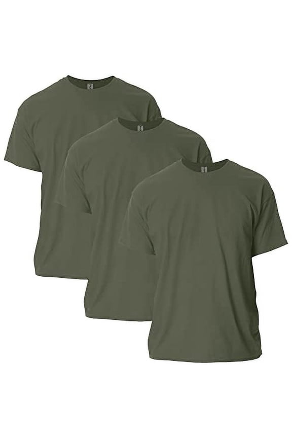 Mens Ultra Cotton T-Shirt, S, Military Green (Pack of 3) 3 Military Green
