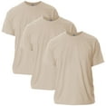 thumbnail image 1 of Gildan Mens Ultra Cotton T-Shirt, S, Sand (Pack of 3) 3 Sand, 1 of 1