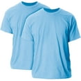 thumbnail image 1 of Gildan Mens Ultra Cotton T-Shirt, Style G2000, Multipack 2 Light Blue 2-pack Medium, 1 of 4