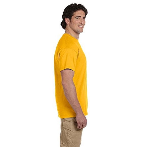 Gildan Mens Ultra Cotton T-Shirt, XL, Gold (Pack of 2) 2 Gold