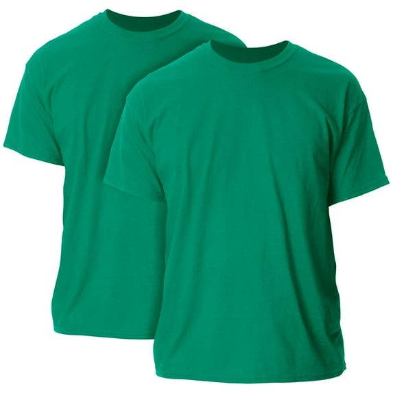 Gildan Mens Ultra Cotton T-Shirt, XL, Kelly (Pack of 2) 2 Kelly