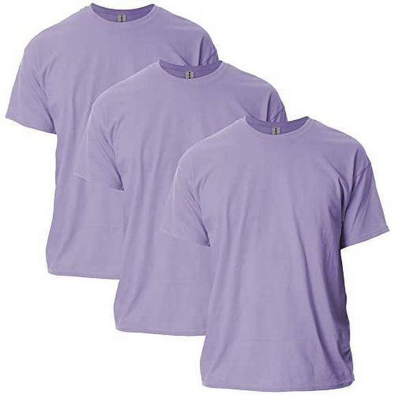Gildan Mens Ultra Cotton T-Shirt, XL, Orchid (Pack of 3) 3 Orchid