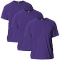 thumbnail image 1 of Gildan Mens Ultra Cotton T-Shirt, XL, Purple (Pack of 3) 3 Purple, 1 of 1