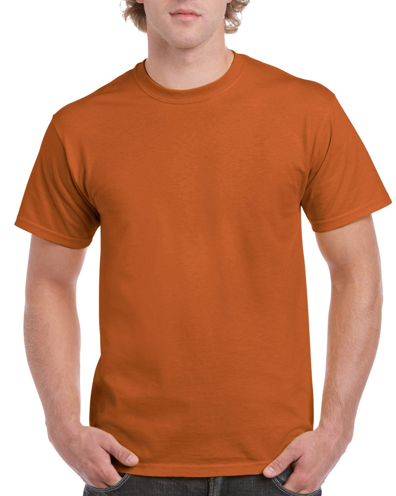 Gildan orange top t shirt
