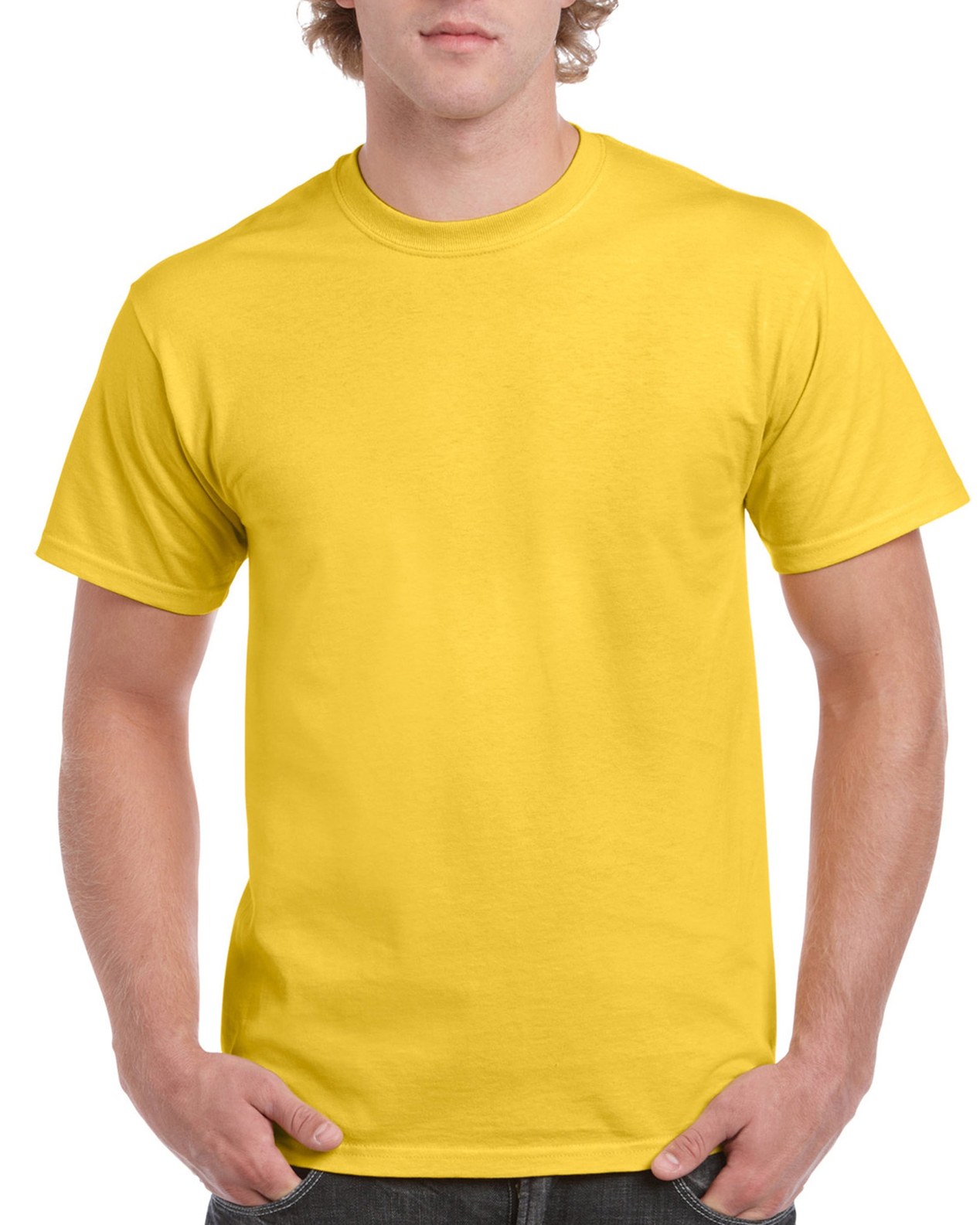 Gildan Ultra Cotton T-Shirt Uomo, 100% Cotone, Colore Foresta, 4XL, Vestibilità Comoda