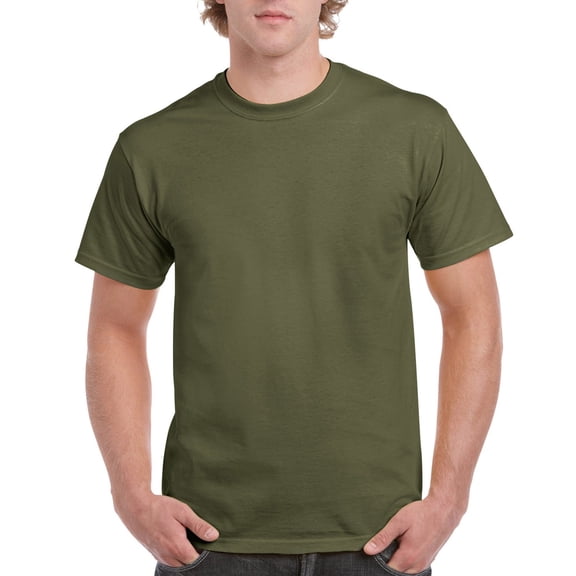Gildan Mens Ultra Cotton&nbsp;T-Shirt, XL, Military Green