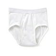 thumbnail image 1 of Gildan Mens Value 10-Pack 100% Cotton White Briefs Underwear Comfortable, 1 of 4