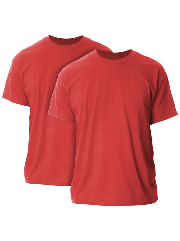 Mens and Big Mens Ultra Cotton T-Shirt, 2-Pack, up to size 5XL