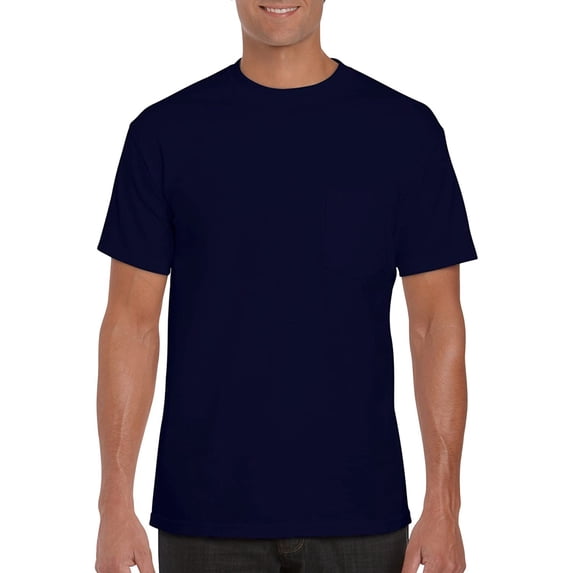 Gildan Mens classic short sleeve t-shirt with pocket