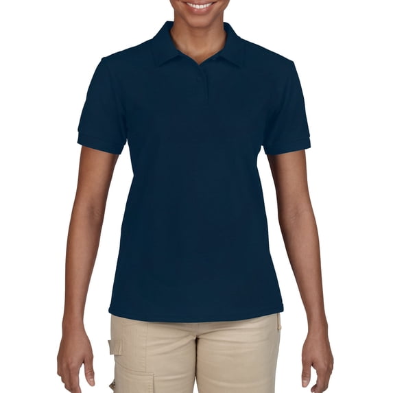 Gildan Missy DryBlnd Piq Navy