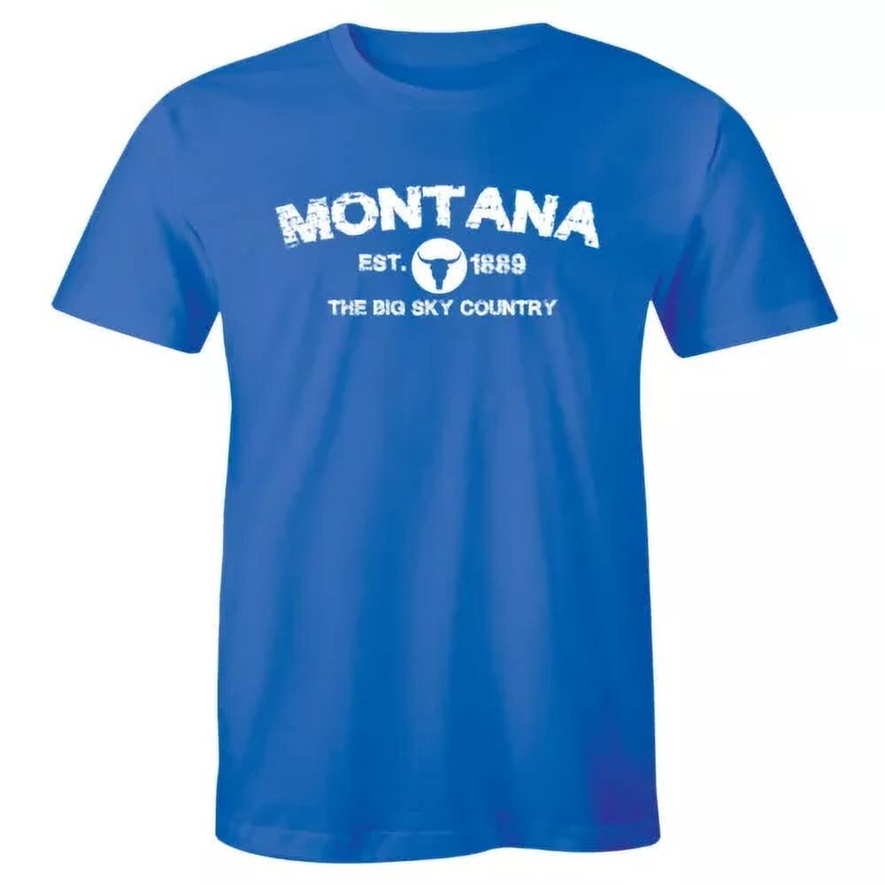 Gildan Montana Est. 1889 The Big Sky Country Tourist T-Shirt - Walmart.com