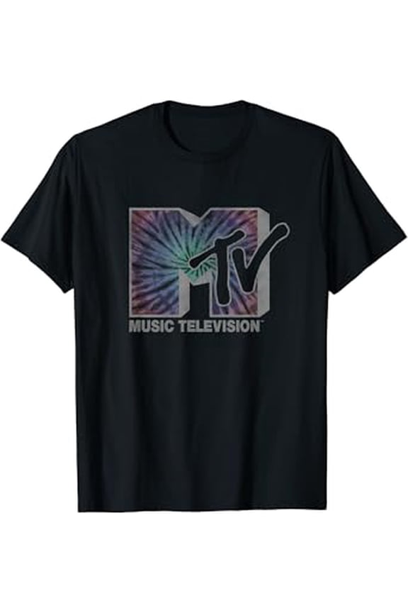 Mtv Distressed Vintage Birthday Gifts Spiral Rainbow Tie-Dye Groovy Logo Hot Trending T-Shirt Unisex S To 5Xl