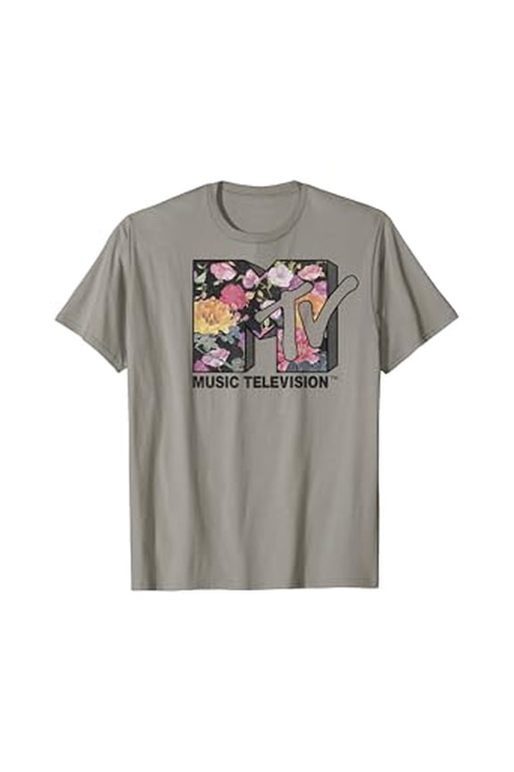 Mtv Logo Floral Style Graphic Hot Trending T-Shirt Unisex S To 5Xl