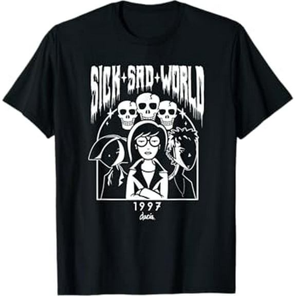 Gildan Mtv Music Television Daria Group Shot Sick Sad World Hot Trending T-Shirt Unisex S To 5Xl