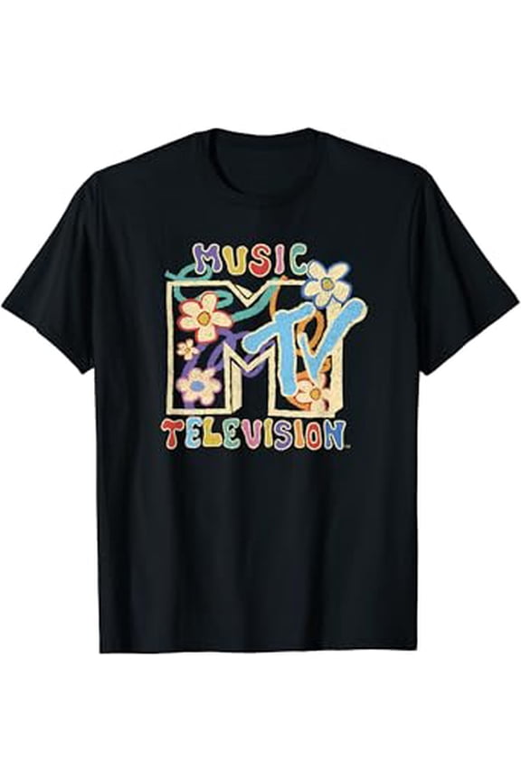 Mtv Music Television Distressed Kid Drawn Classic Logo Hot Trending T-Shirt Unisex S To 5Xl