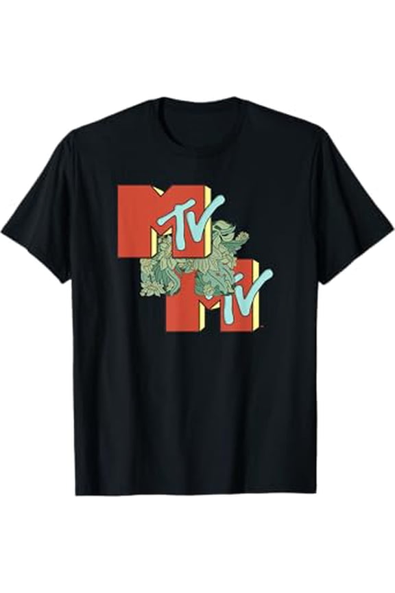 Mtv Music Television Foliage Logo Stack Hot Trending T-Shirt Unisex S To 5Xl