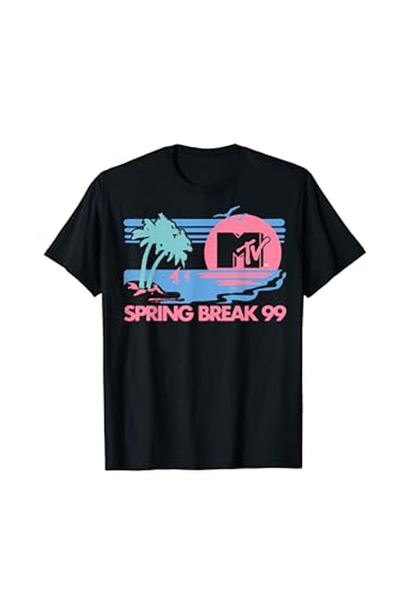 Mtv Pastel Colors Beach Spring Break Logo Hot Trending T-Shirt Unisex S To 5Xl