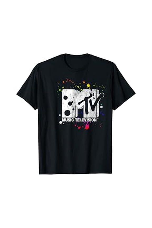 Mtv Splatter Paint Logo Graphic Hot Trending T-Shirt Unisex S To 5Xl