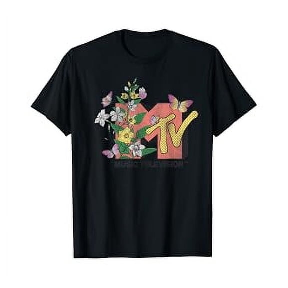 Gildan Mtv Spring Botanical Flower Logo Hot Trending T-Shirt Unisex S To 5Xl