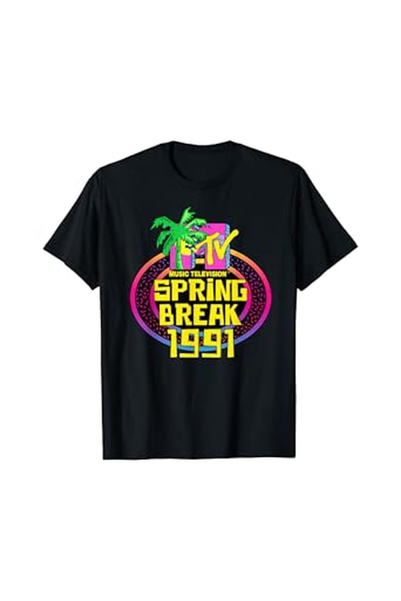 Mtv Spring Break 1991 Classic Logo Hot Trending T-Shirt Unisex S To 5Xl
