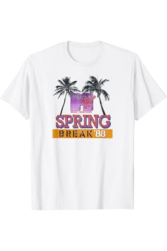 Mtv Spring Break '88 Palm Trees Graphic Hot Trending T-Shirt Unisex S To 5Xl