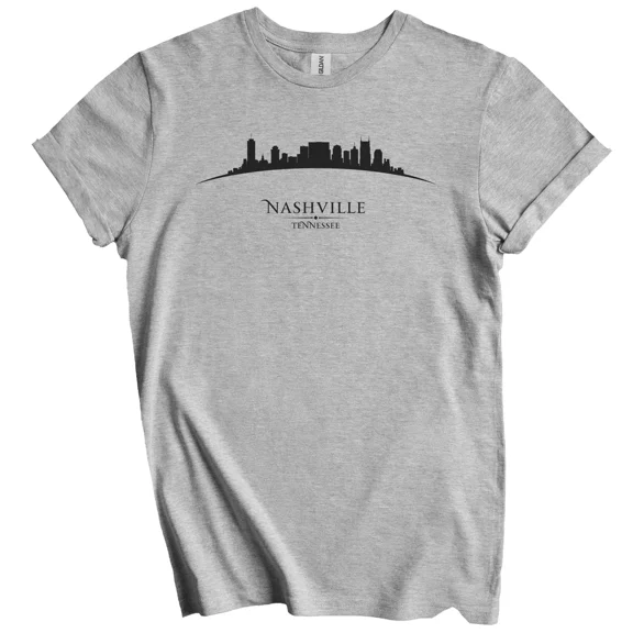 Gildan Nashville Tennessee Cityscape Downtown Skyline T-Shirt Gift for Men Women Unisex Tee