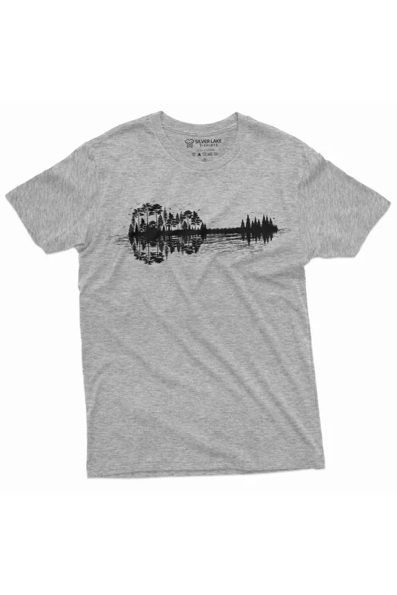Nature Guitar T-Shirt Musician Music Lover Bantee Country Music Guitarist Tee Gift For Men Women Unisex Tee