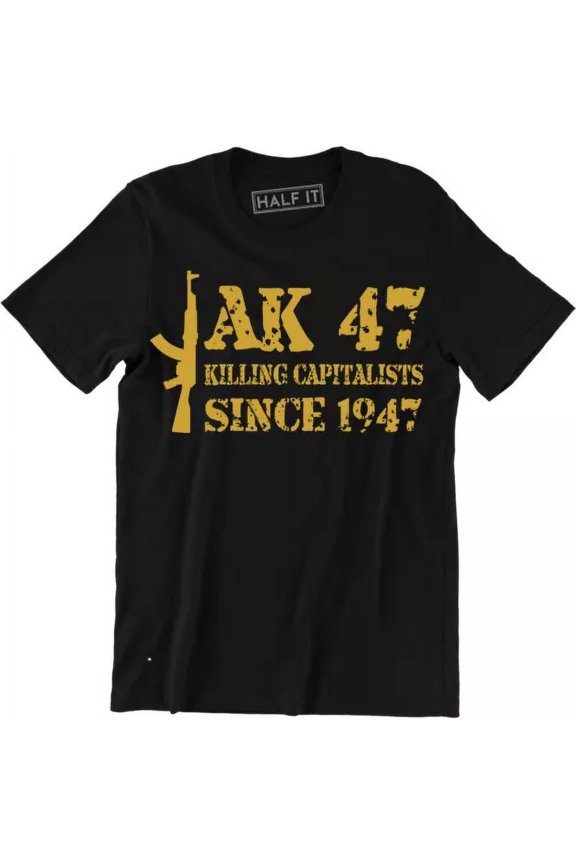 New Capitalists since 1947 Logo Men's Black T-Shirt