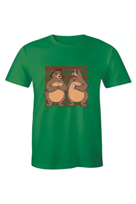 Papa Bear & Mama Bear Couple Printed - Cute Design Matching Love Men's Shirts