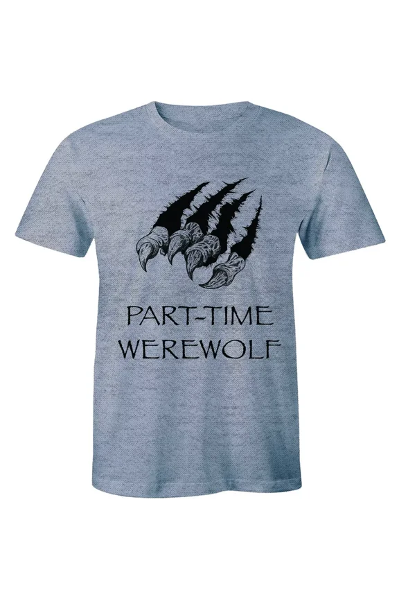 Part-time Werewolf Shirt - Scary Wild life Forest Wolf T-Shirt