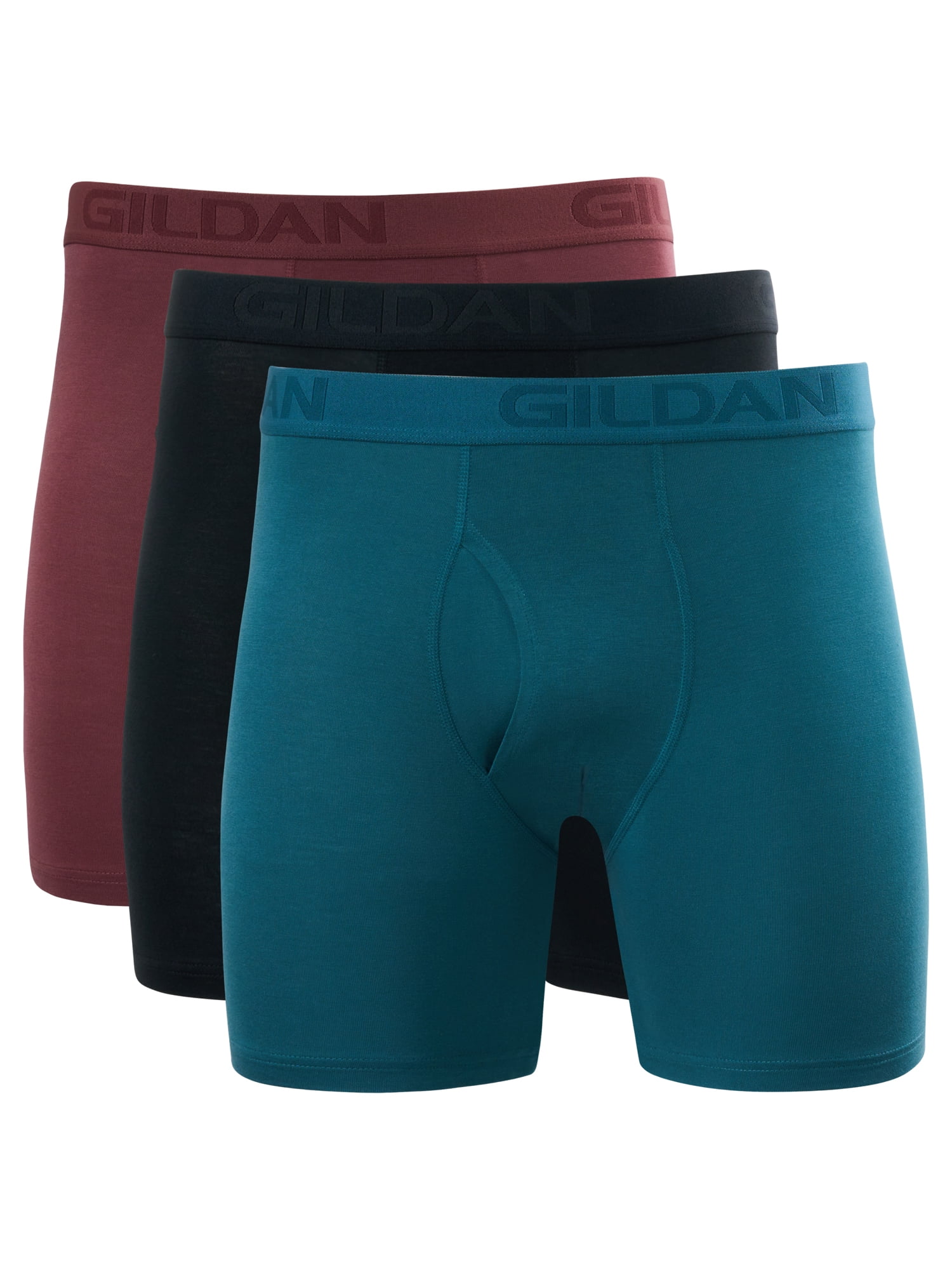 Gildan Performance Men's BareSoft Boxer Briefs, 3-Pack, Sizes S-2XL, 6" Inseam