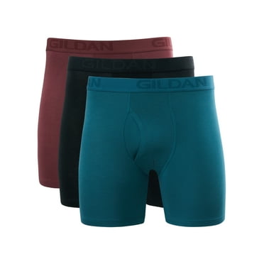 Gildan Performance Men's BareSoft Boxer Brief Underpants, 3-Pack, Sizes S-2XL, 6" Inseam