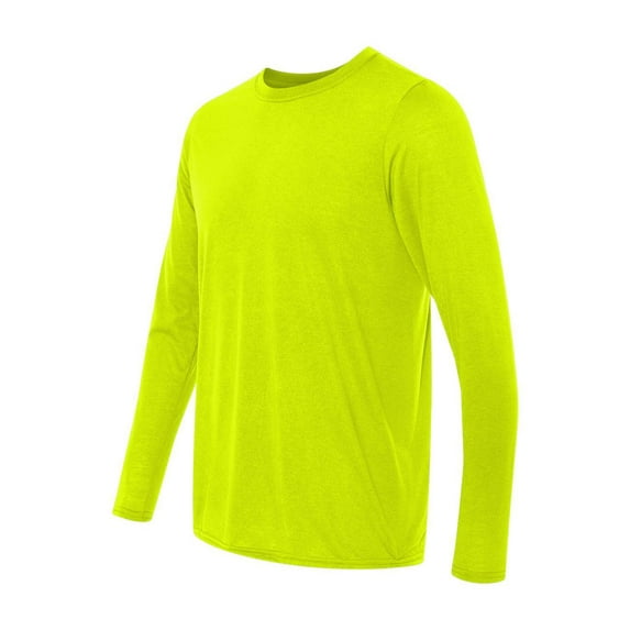 Gildan - Performance Long Sleeve T-Shirt - 42400 - Safety Green - Size: L
