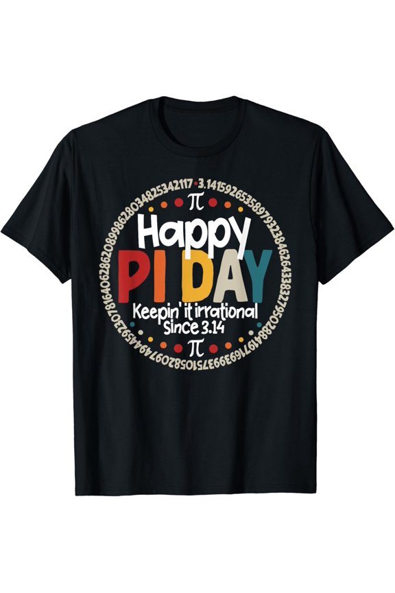 Pi Shirt for Teacher Vintage 3.14 Pi Digits Happy Pi Day T-Shirt