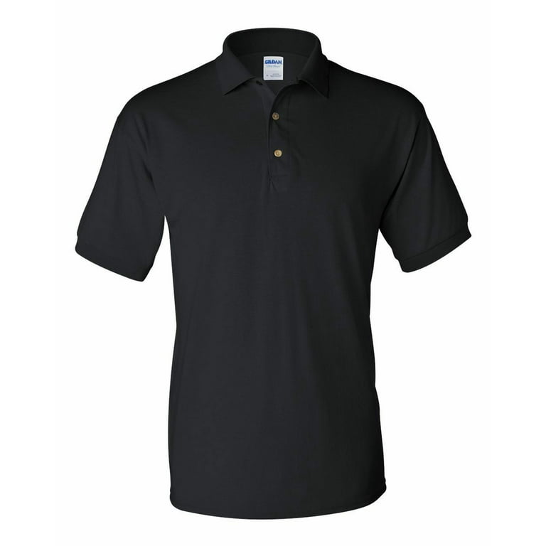 Gildan Polo Sport Men s T Shirt Jersey Unisex Tee Color Black X Large Walmart