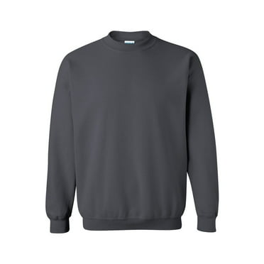 Gildan Pullover Crewneck Sweatshirt for Men -18000 | Heavy Blend 50/50 Cotton/Polyester Classic fit Pollover Fleece Sweatshirt 8 oz Charcoal, Size XS