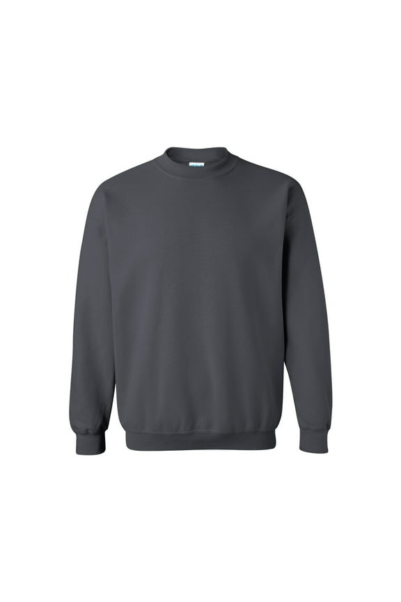 Pullover Crewneck Sweatshirt for Men -18000 | Heavy Blend 50/50 Cotton/Polyester Classic fit Pollover Fleece Sweatshirt 8 oz Charcoal, Size XS