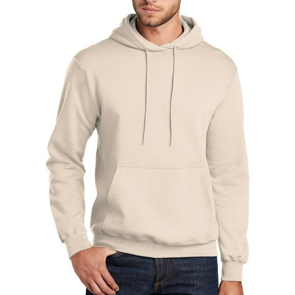 Gildan Pullover Hoodie for Men | 50-Cotton / 50-Polyester | Warm and Durable Heavy Blend Hooded Sweatshirt in Sand- Size 2XL